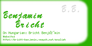 benjamin bricht business card